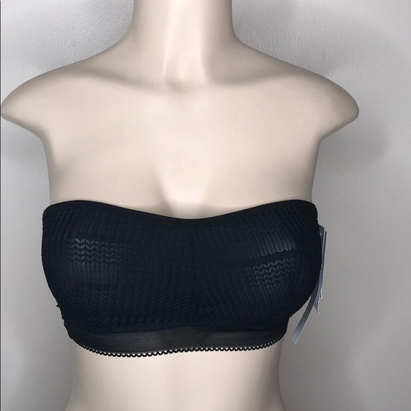Design lab intimates black bandeau  sz small NWT - Picture 1 of 8